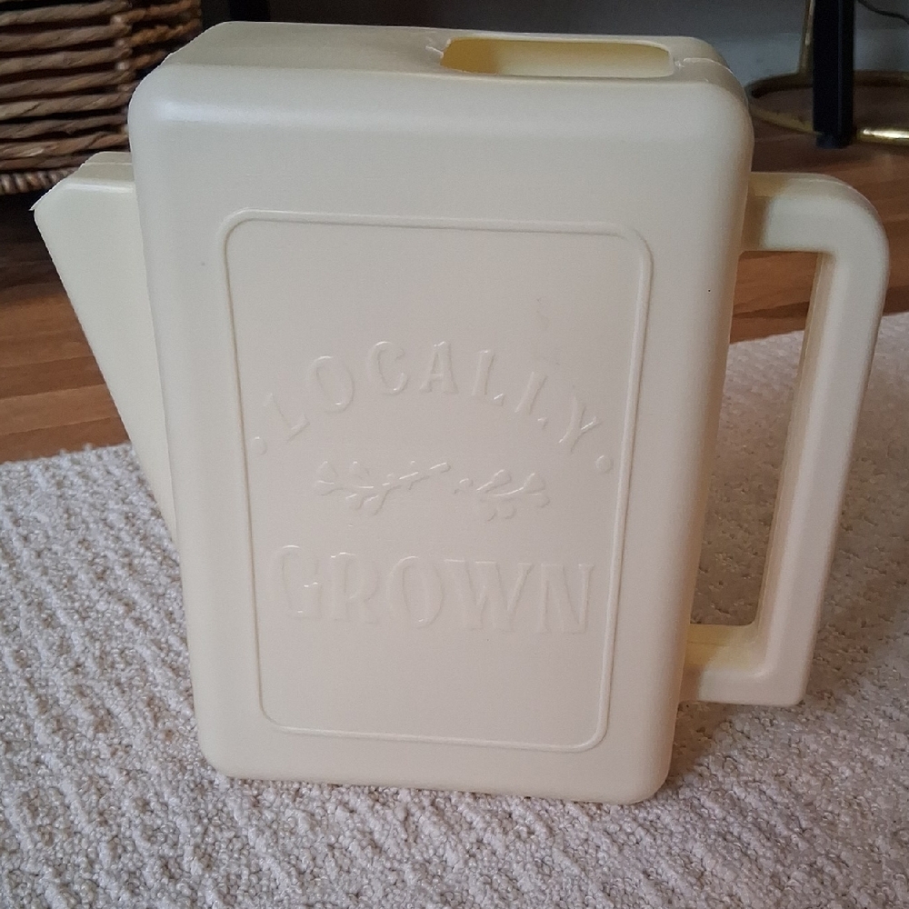 "Locally Grown" Plastic Flower & Plant Watering Can